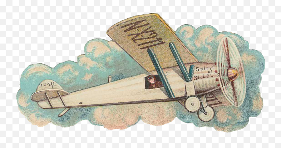 Vintage Airplane Png 5 Image - Transparent Vintage Airplane,Airplane Transparent Background