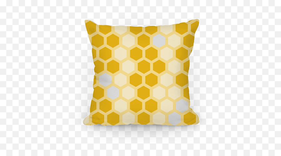 Download Large Yellow Geometric - Cushion Png,Honeycomb Pattern Png