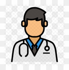 Doctor Icon Of Colored Outline Style - Illustration Png,Doctor Icon Png
