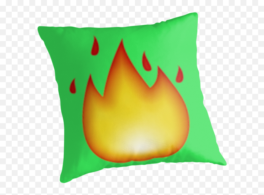 Fire Emoji Transparent Png - Cushion,Fire Emoji Transparent