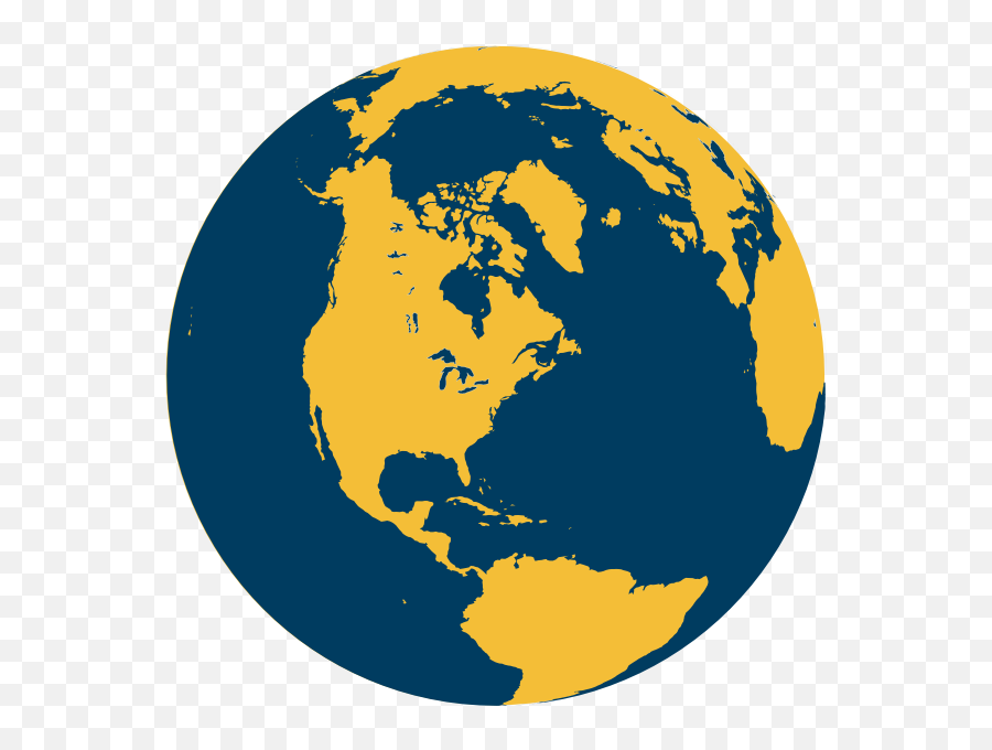 Globe Png Clip Arts For Web - Blue And Yellow Globe,Globe Clipart Png