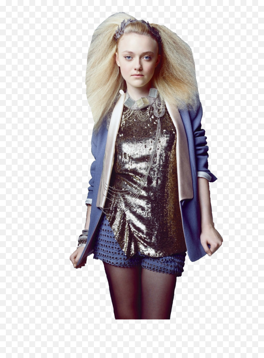 Blonde Free Png Image All - Dakota Fanning Marie Claire,Blonde Wig Png