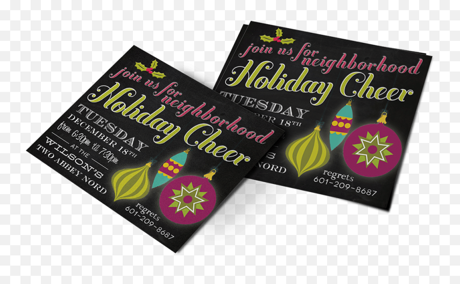 Christmas Party Invitation Emblematic Creative Brand - Flyer Png,Invitation Png