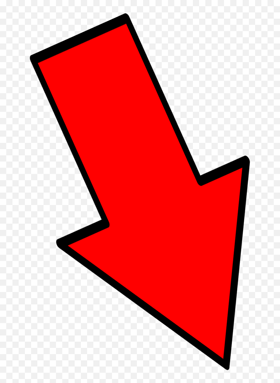 Red Arrow - Down Right Red Down Right Arrow Full Size Down Arrows Pointing Right Png,Red Arrow Png