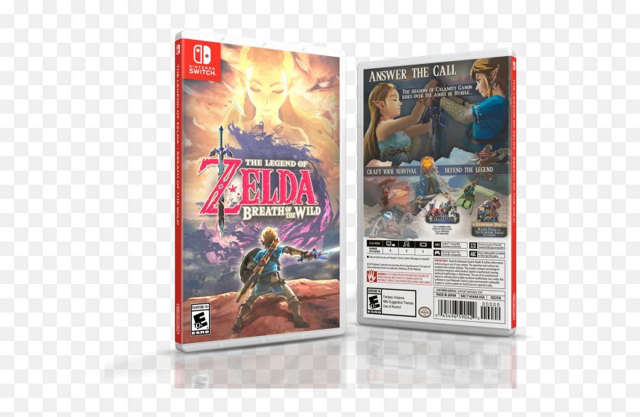 The Legend Of Zelda Breath Wild Misc Box Art Cover - Pc Game Png,Zelda Breath Of The Wild Png