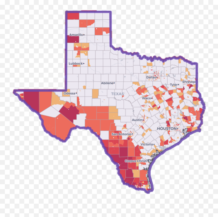 2020 Census Challenges - Hard To Count Texas Map Census Png,Texas Shape Png