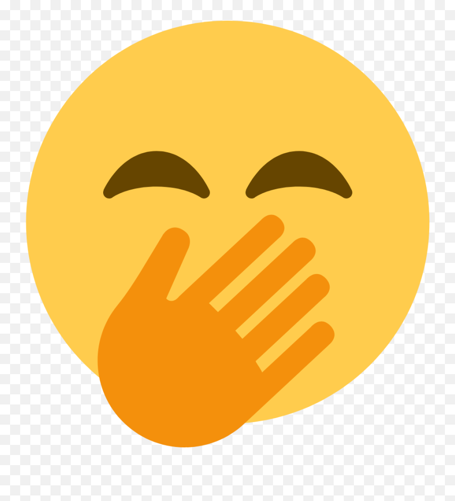 Face With Hand Over Mouth Emoji - Face With Hand Over Mouth Emoji Png,Embarrassed Emoji Png