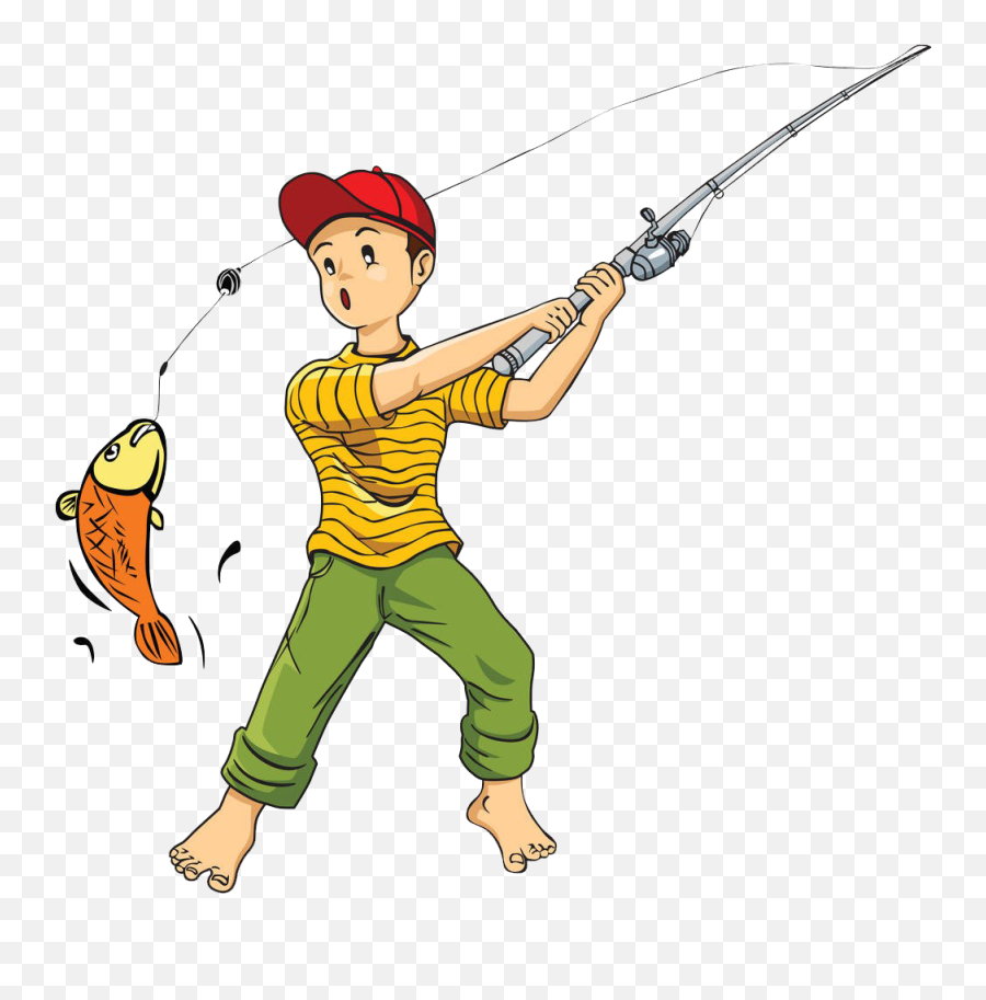 Fisherman Clipart Net Full Fish Picture 1107989 - Catch A Fish Cartoon Png,Fishing Net Png