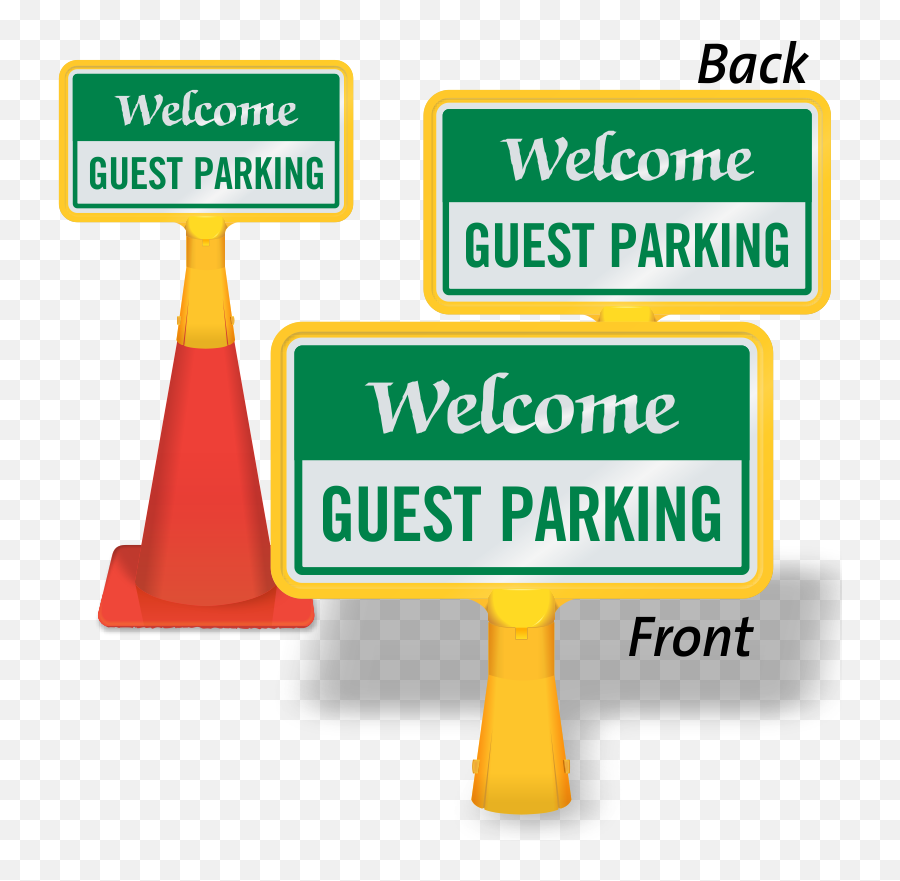 Coneboss Sign Welcome - Guest Parking Parking Png,Welcome Sign Png