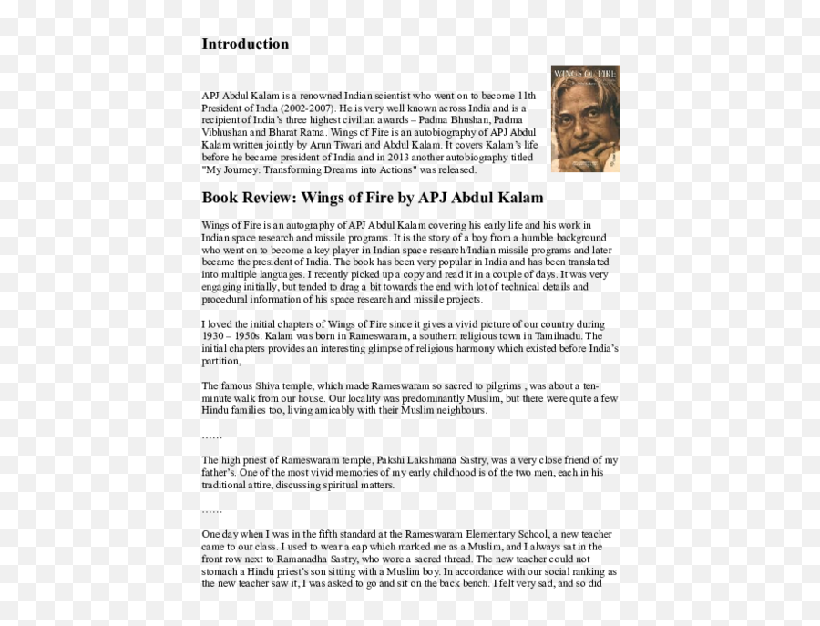 Doc Wings Of Fire Academia Edu - Academiaedu Book Review Of The Book Wings Of Fire Png,Wings Of Fire Logo
