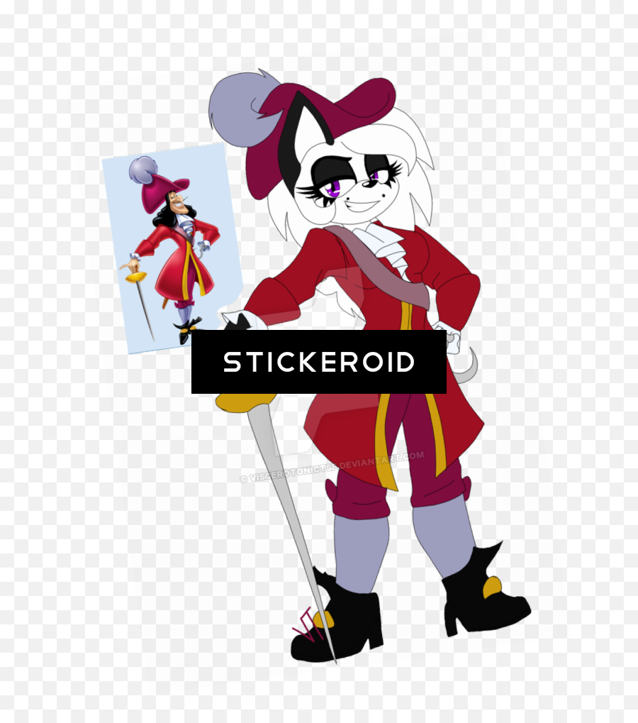 Captain Hook Cartoons Disney - Captain Hook Cardboard Cutout Clip Art Png,Pirate Hook Png