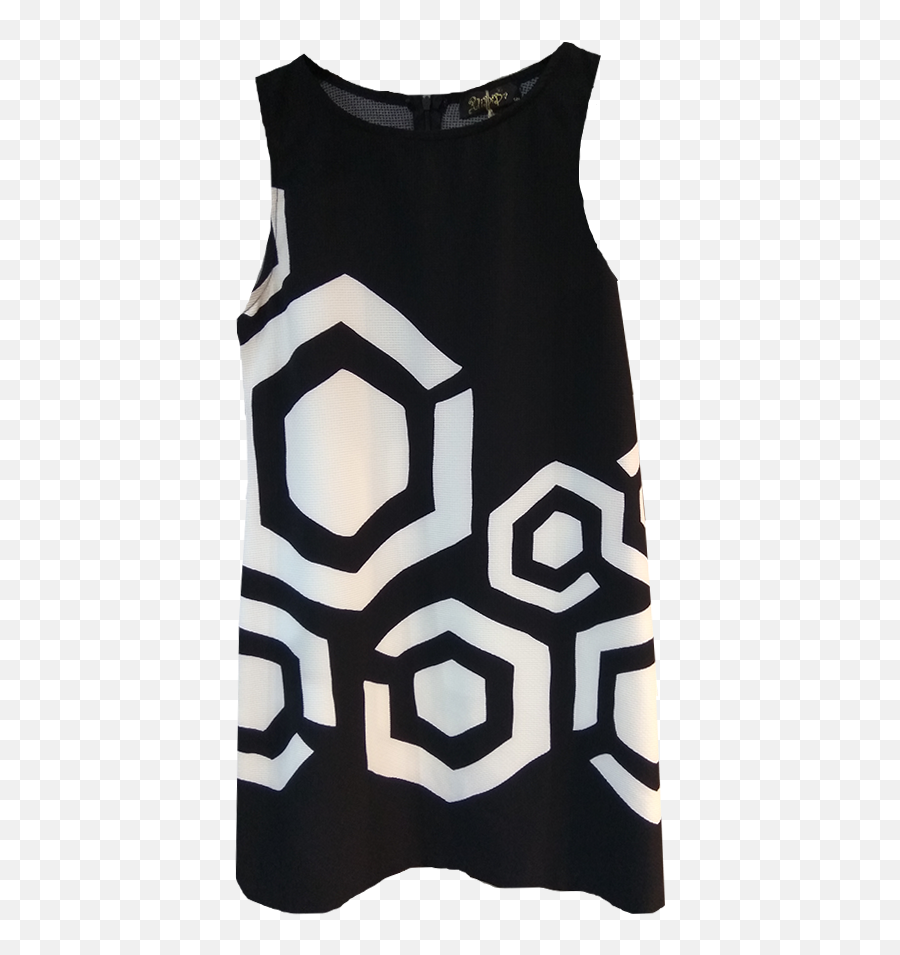 Short Dress With Geometric Patterns Primadonnacomgr - Sleeveless Png,Geometric Patterns Png