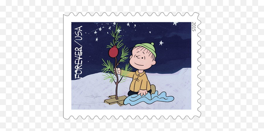 A Charlie Brown Christmas Stamps - Usps Releases Never Thought It Was Such A Bad Little Tree Png,Charlie Brown Christmas Tree Png