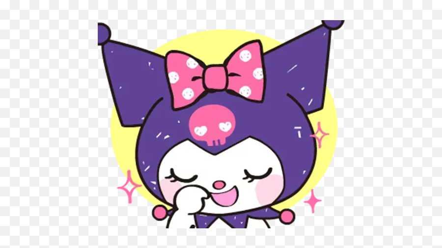 Kuromi Whatsapp Stickers - Stickers Cloud Gif Kuromi Png,Kuromi Transparent