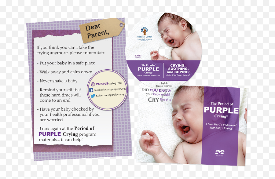 National Center - Purple Crying Baby Syndrome Flyer Baby Shaken Png,Baby Crying Png