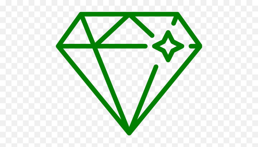 Green Diamond Icon - Free Green Diamond Icons Diamond Icon Png Transparent,Diamond Png Shape