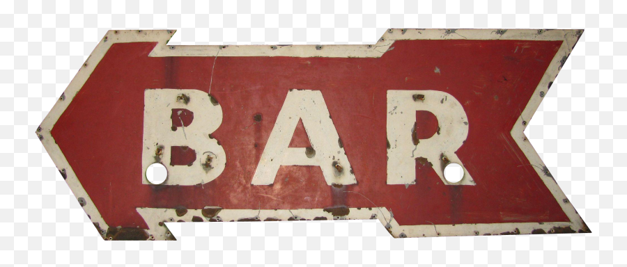 Vintage Ex Neon Tin Arrow Bar Sign - Vintage Bar Sign Png,Neon Arrow Png