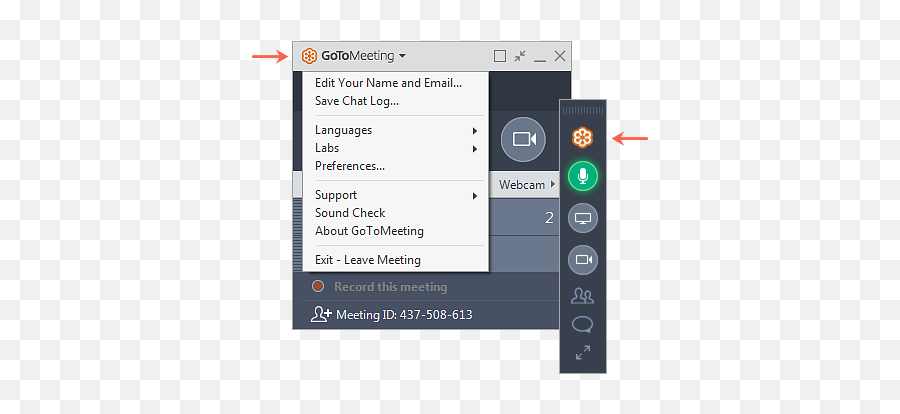 Gotomeeting Attendee Guide For Windows - Gotomeeting Support Exit Gotomeeting Png,Google Meets Icon