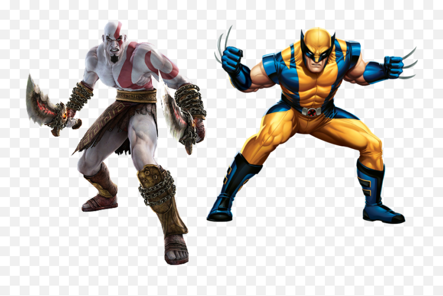 Kratos Vs Wolverine - Battles Comic Vine Soul Calibur Broken Destiny Kratos Png,Kratos Transparent