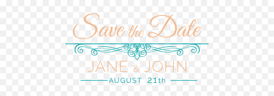 Transparent Png Svg Vector File - Calligraphy,Save The Date Png
