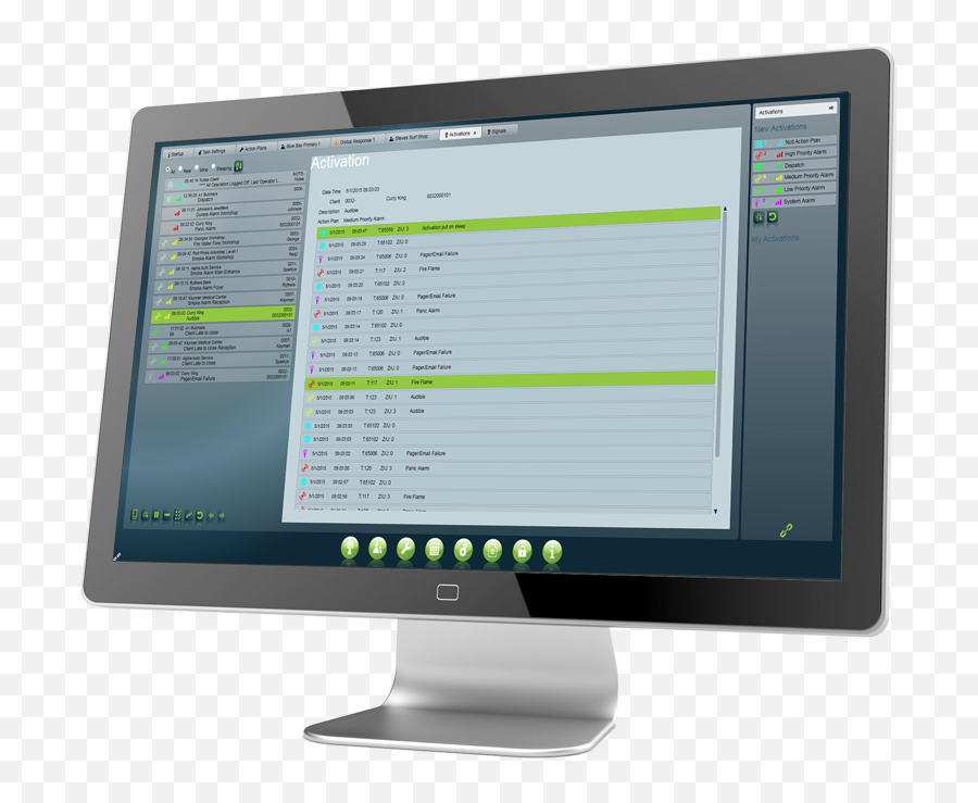 Alarm U0026 Cctv Monitoring Software - Patriot Systems Alarm Central Monitoring System Png,Dual Monitor Icon