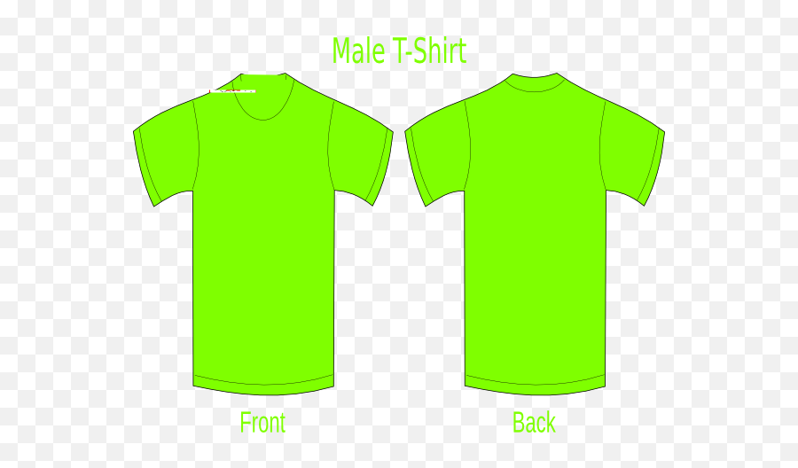 Download Green T - Shirt Clipart Neon Green Shirt Template Neon Green Plain Tshirt Png,Green Shirt Png