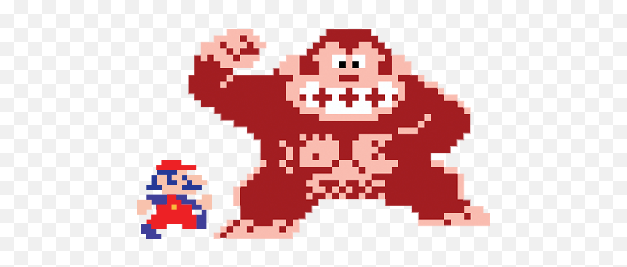 The Rise Of Jump Polygon - 8 Bit Donkey Kong Png,Mario Jumping Png