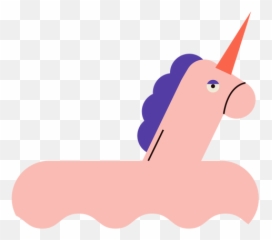 Unicorn Flat Float - Fictional Character Png,Unicorn Icon For Facebook