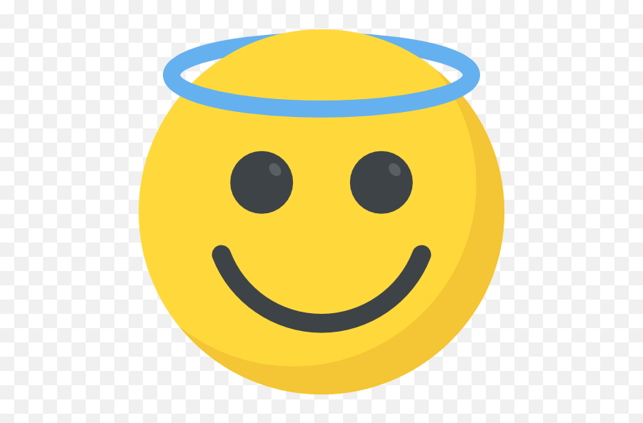 Angel - Free Smileys Icons Angel Smiley Face With Halo Png,Smiley Icon Text