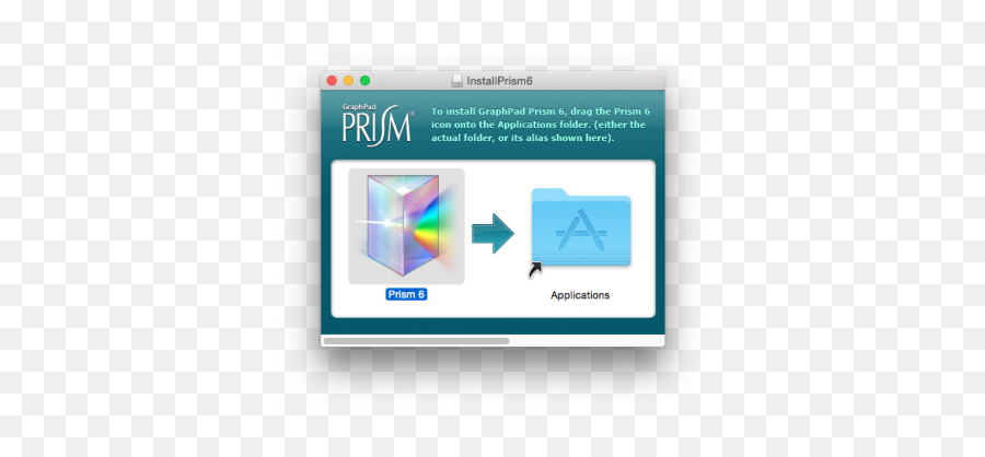 How To Install Graphpad Prism Macintosh Information - Vertical Png,Application Folder Icon