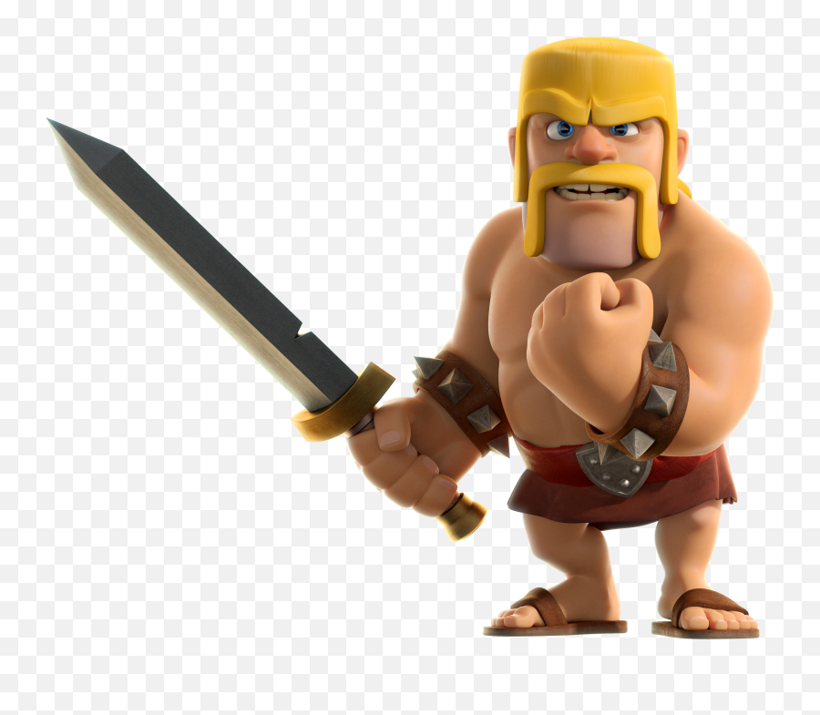 Clash Of Clans Barbarian - Clash Of Clans Barbarian Sword Png,Clash Png