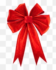Red Christmas Bow Png Hd Transparent - Background