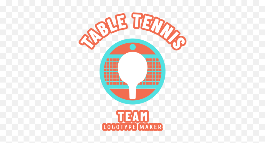Table Tennis Logo Maker - Circle Png,Circle Logo