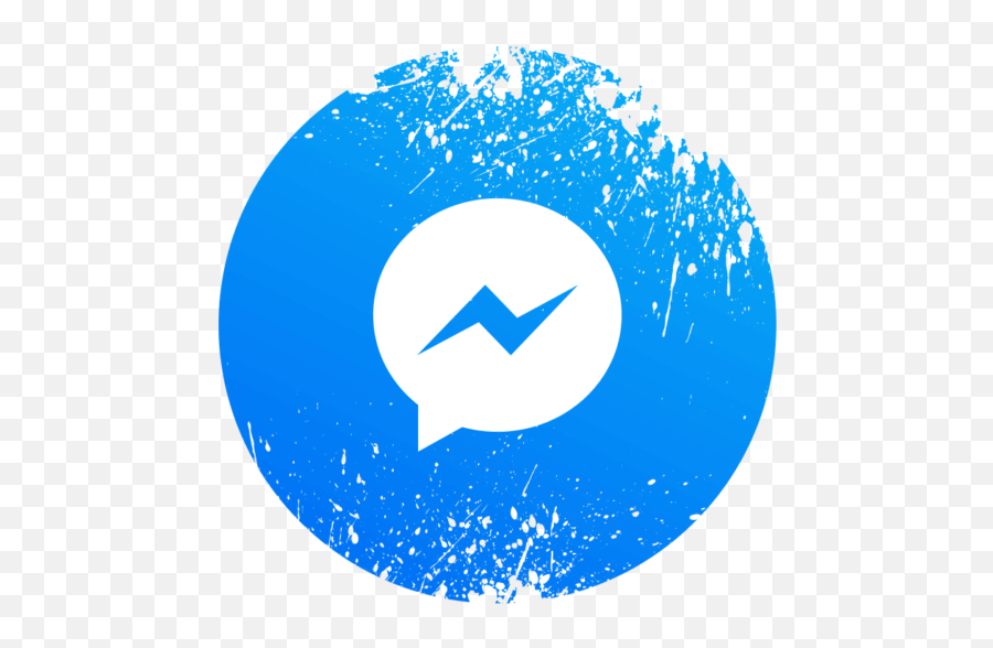 Facebook Messenger Blue Logo Pnglib U2013 Free Png Library - Instagram Splash Png Transparen,Mickey Mouse Facebook Icon