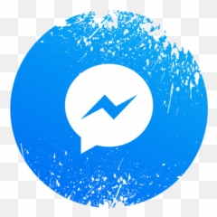 Facebook Messenger Blue Logo Pnglib U2013 Free Png Library - Instagram Splash Png Transparen,Mickey Mouse Facebook Icon