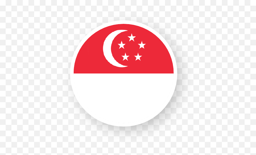 Twpr - Singapore Flag Circle Vector Png,Singapore Icon Vector