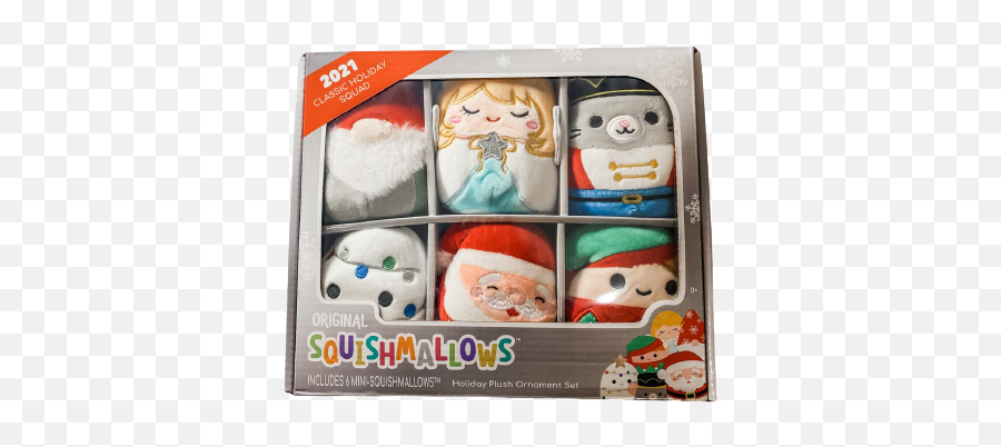 Squishmallow Classic Holiday Squad Christmas 2021 - Squishmallows Ornaments 2021 Png,Mickey Mouse Icon Ornament