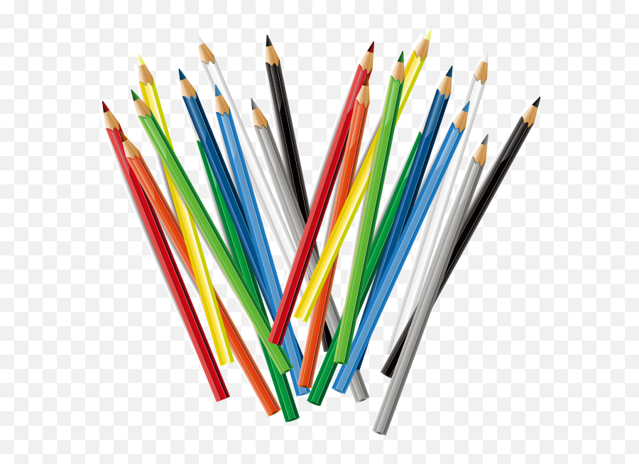 Colored Pencils Pattern - Colored Pencil Transparent Transparent Color Pencil Png,Colored Pencils Png