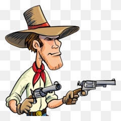 Super Buddy Kick 2 Game - Cowboy Cartoon Drawing png