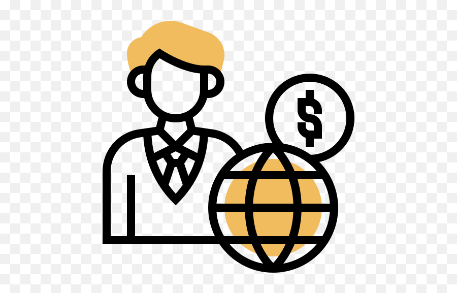 Broker Icon From Stock Investment Pack Style - Yellow Gambar Bola Dunia Png,Icon Stock Images