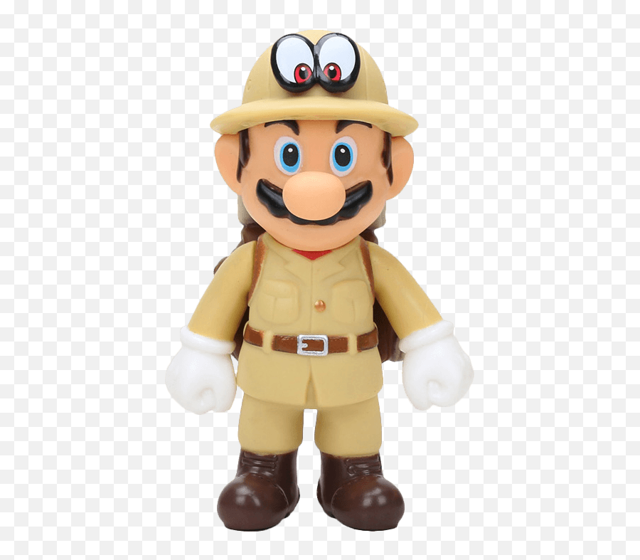Super Mario 5u0027u0027 Figure Cappy Explorer Outfit New - Mario Odyssey Figure Png,Cappy Icon