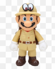 Super Mario 5u0027u0027 Figure Cappy Explorer Outfit New - Odyssey png