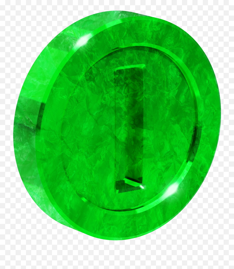 Super Mario Green Coin Png Image - Green Super Mario Coin,Mario Coins Png