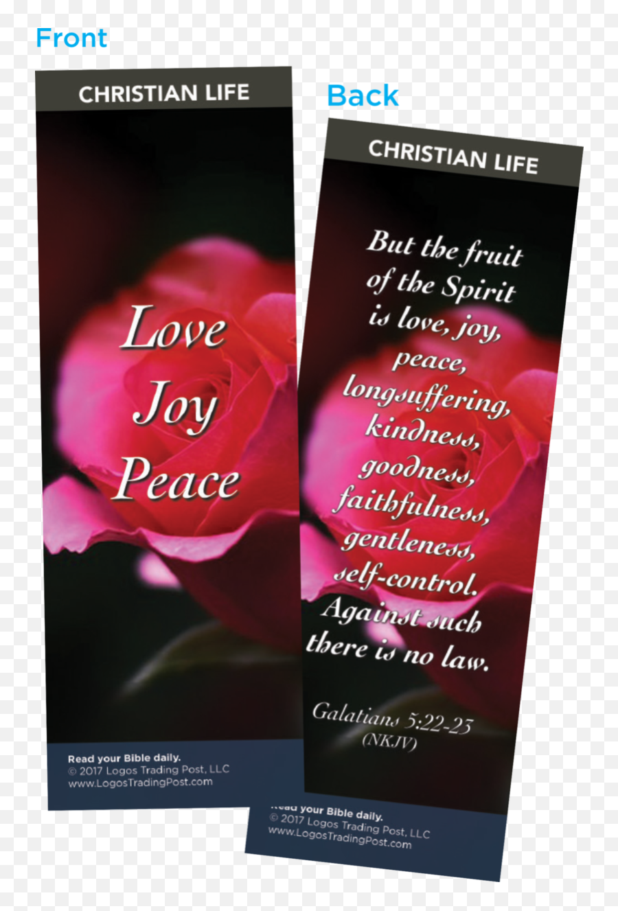 Love Joy Peace Bookmarks Pack Of 25 Png Logos