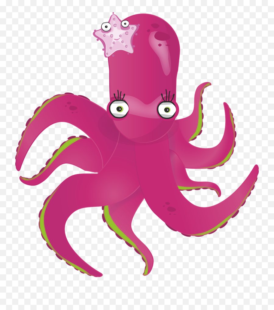 Vector Tentacles Pink Picture - Pink Octopus Png,Tentacles Transparent Background