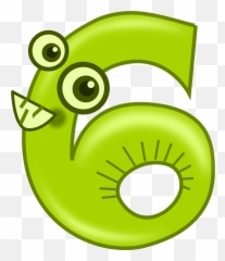 6 Clipart Png - Clipart Animal Number,Number 6 Png