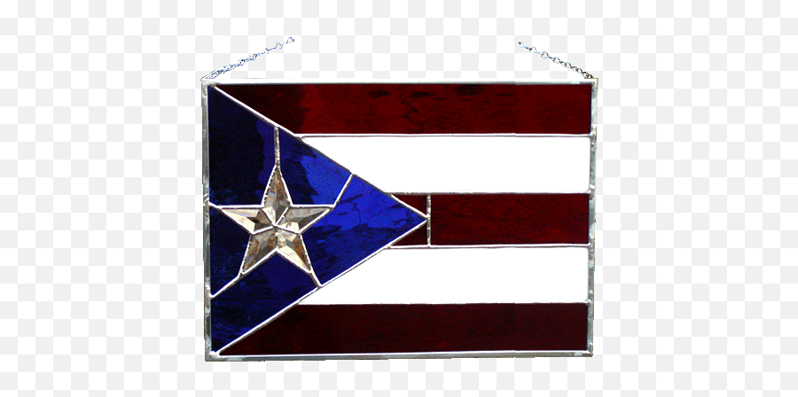 Puerto Rico Stained Glass Flag - Puerto Rican Flag Stained Glass Png,Puerto Rico Flag Png