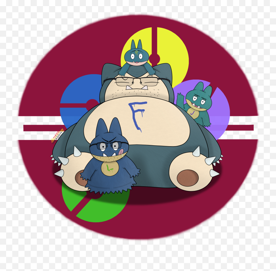 Fatheru0027s Day Card Snorlax And Munchlaxes By Shademeadows - Cartoon Png,Snorlax Png