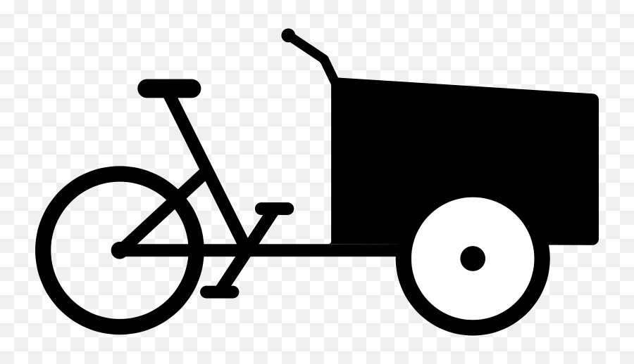 Cargo Bike Clip Art - Cargo Bike Icon Transparent Png,Tricycle Png