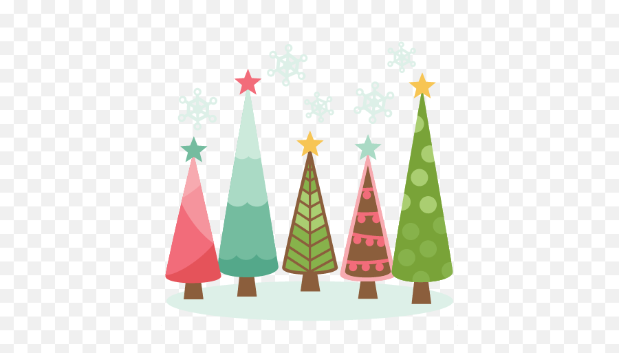 Download Christmas Trees Scrapbook Clip Art Cut - Christmas Tree Cute Png,Christmas Trees Png